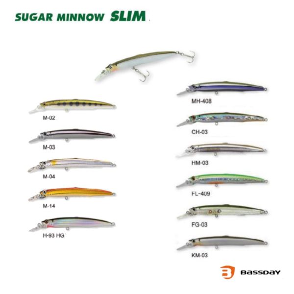 Bassday Sugar Minnow Slim 95F - Promarine